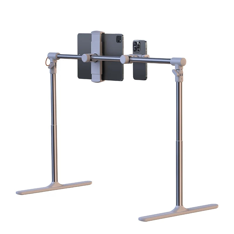 Feixiang F5 Adjustable Overhead Shooting Light Stand 3000-6500K 10W USB Powered Multi-Device Mounting Live Stream Photography