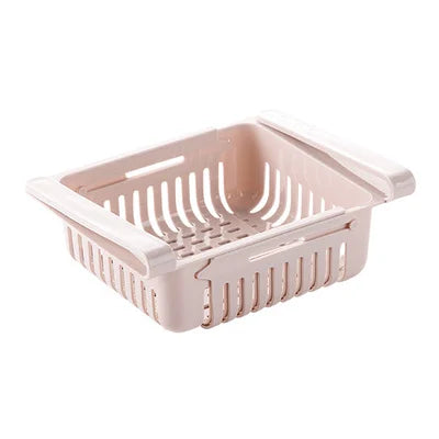 Adjustable Fridge Storage Drawer – Space Saving Kitchen Organizer