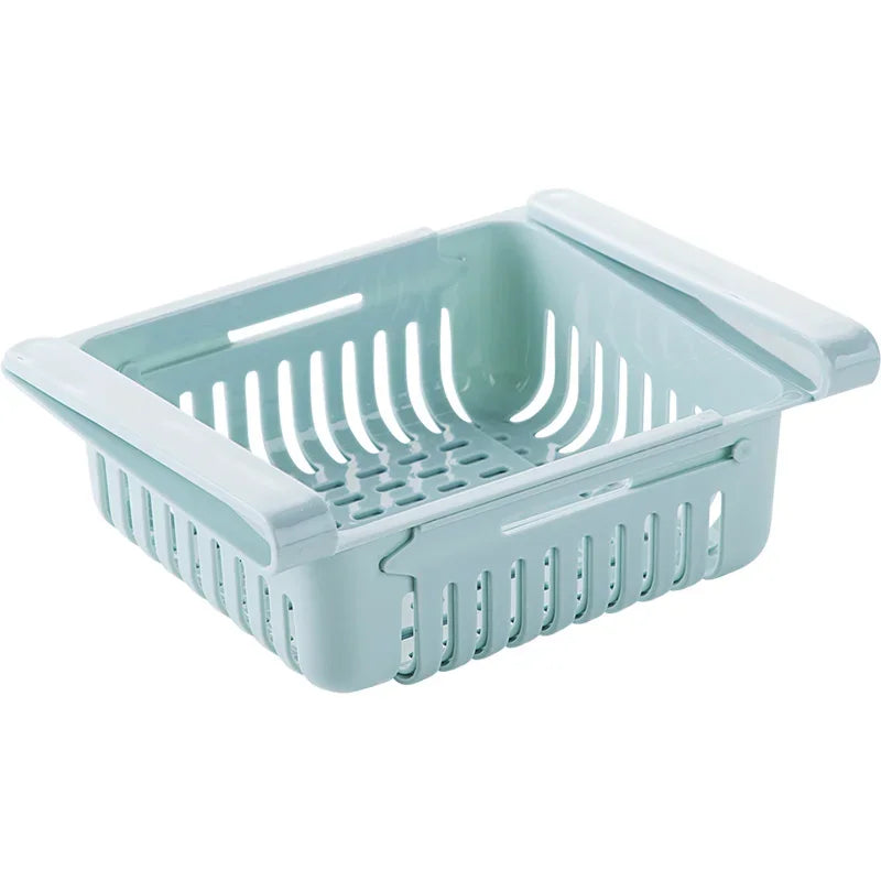 Adjustable Fridge Storage Drawer – Space Saving Kitchen Organizer