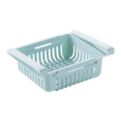 Adjustable Fridge Storage Drawer – Space Saving Kitchen Organizer