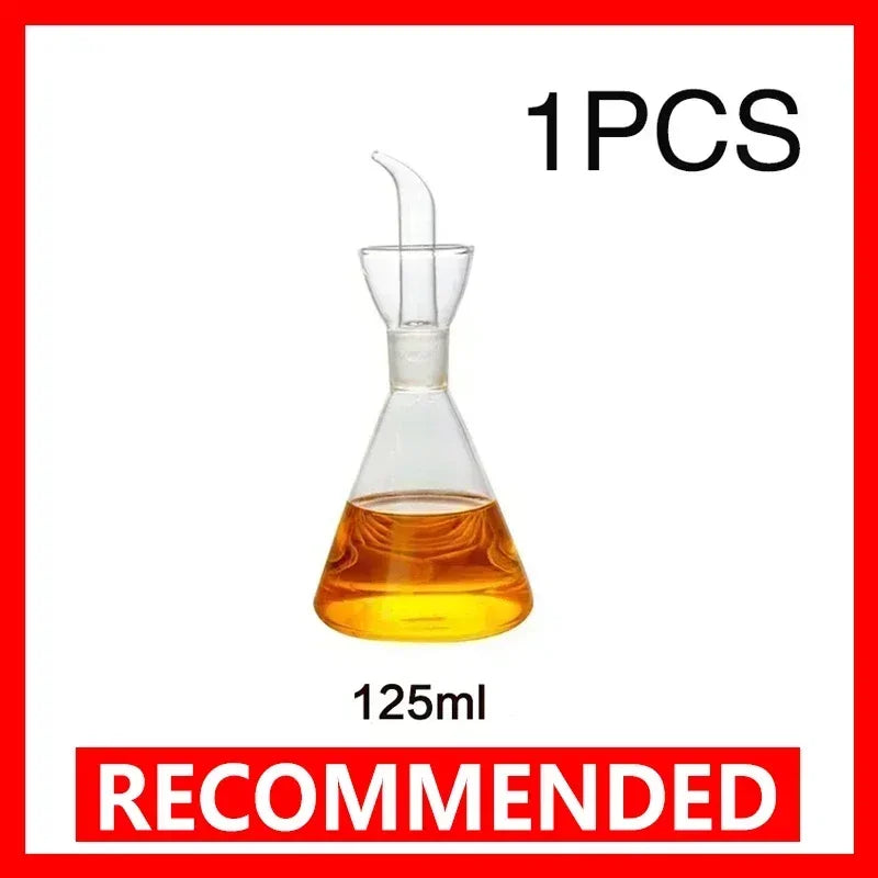 High Borosilicate Glass Oil Pot Household Leak-proof Oil Vinegar Pots Kitchen Soy Sauce Oil Tank Seasoning Bottle Kitchen Tool
