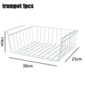 Under Desk Storage Basket – Space Saving Metal Organizer for Home & Office