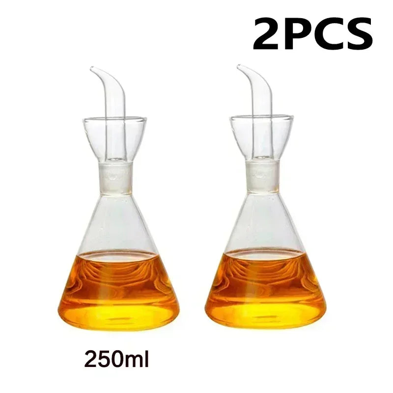 High Borosilicate Glass Oil Pot Household Leak-proof Oil Vinegar Pots Kitchen Soy Sauce Oil Tank Seasoning Bottle Kitchen Tool