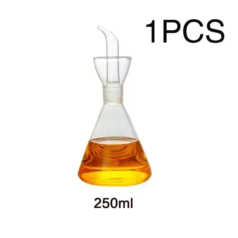 High Borosilicate Glass Oil Pot Household Leak-proof Oil Vinegar Pots Kitchen Soy Sauce Oil Tank Seasoning Bottle Kitchen Tool