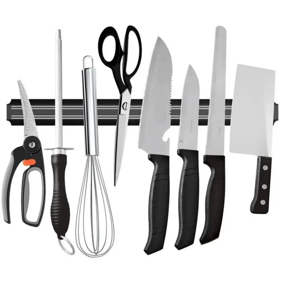Magnetic Knife Holder – Strong Wall Mount Organizer