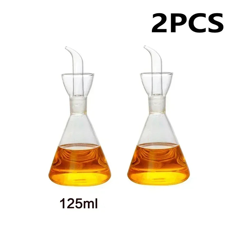 High Borosilicate Glass Oil Pot Household Leak-proof Oil Vinegar Pots Kitchen Soy Sauce Oil Tank Seasoning Bottle Kitchen Tool