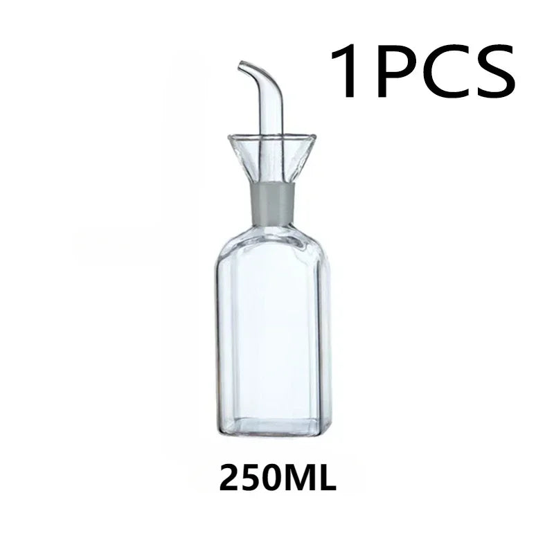 High Borosilicate Glass Oil Pot Household Leak-proof Oil Vinegar Pots Kitchen Soy Sauce Oil Tank Seasoning Bottle Kitchen Tool